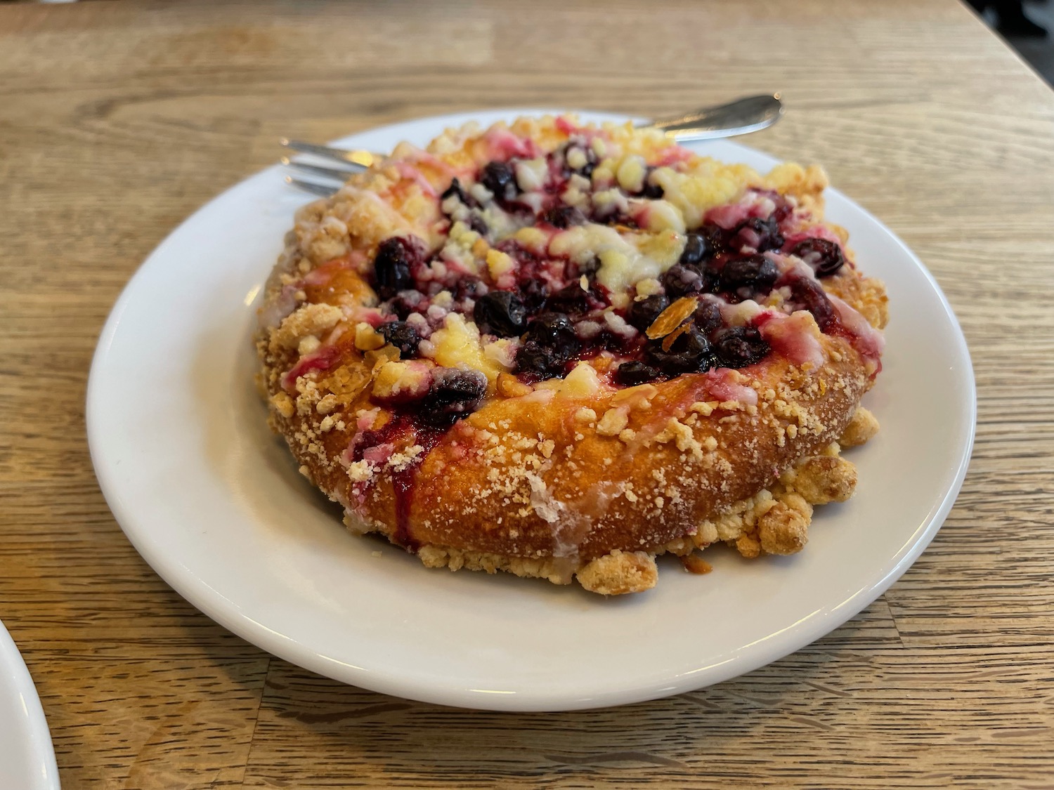 a plate of food on a table