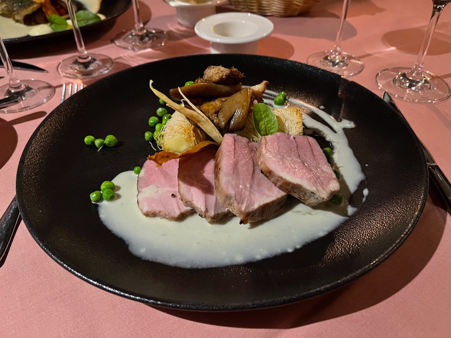 a plate of food on a table