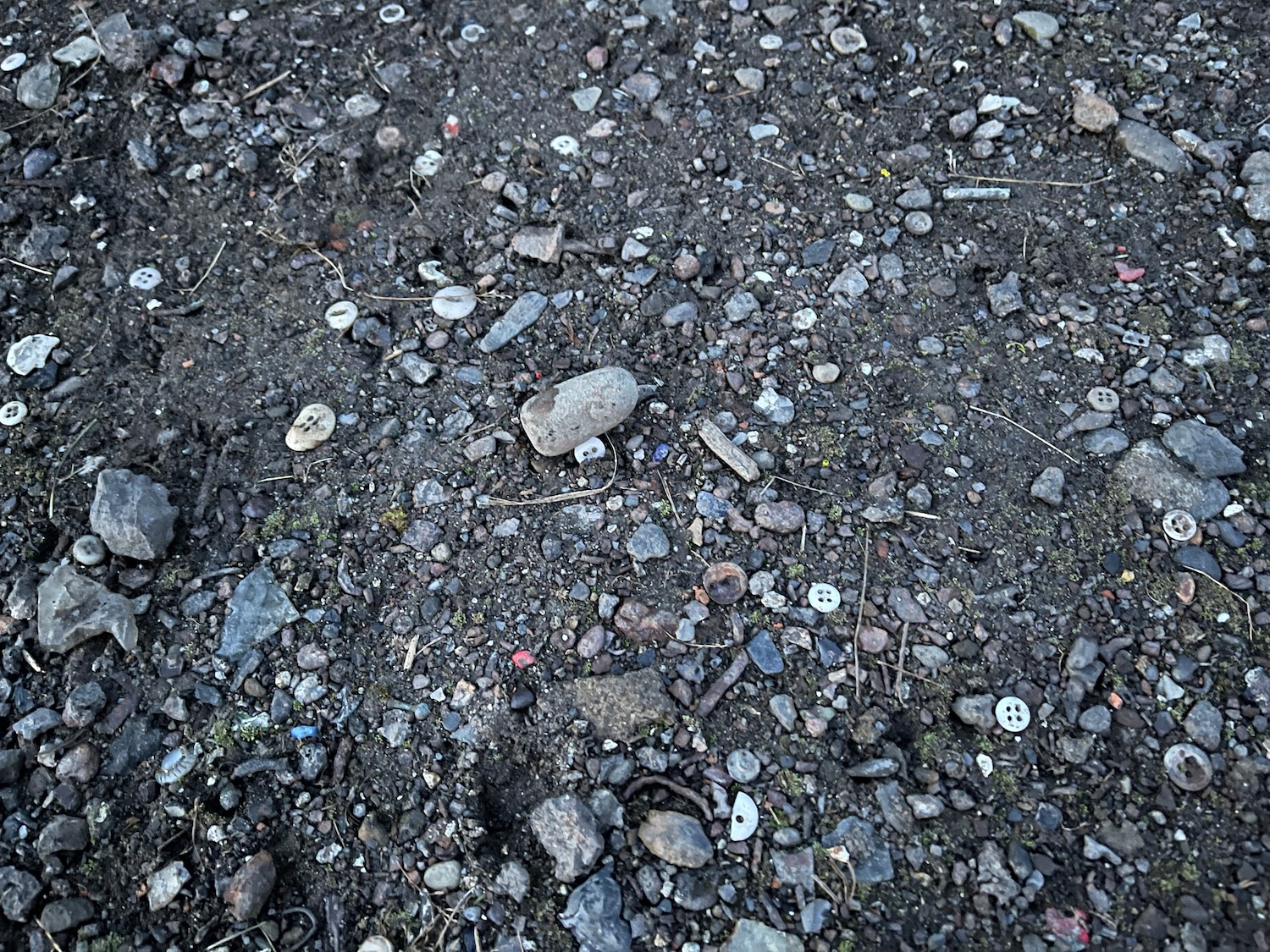 a close up of rocks and gravel