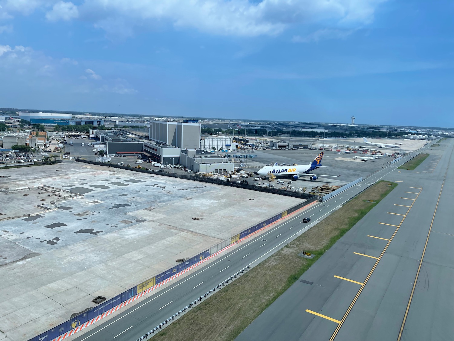 an airplane on the runway