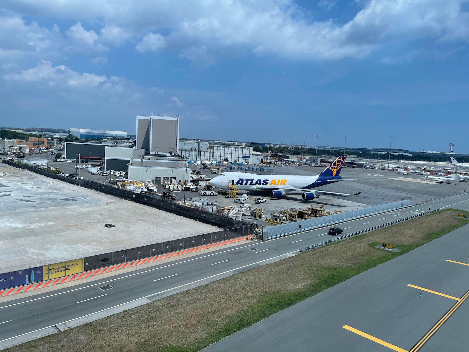 an airplane on a runway