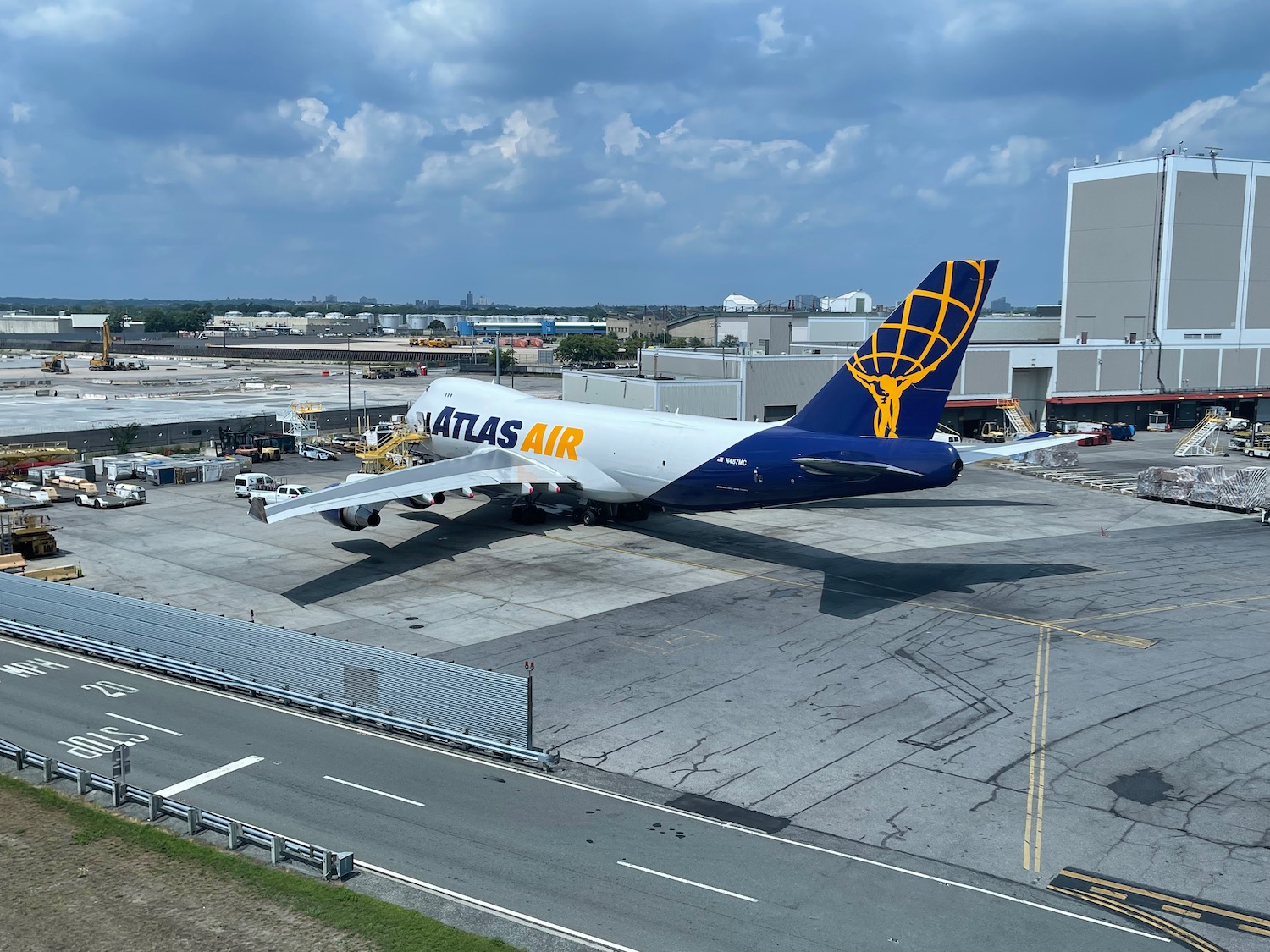 an airplane on a runway