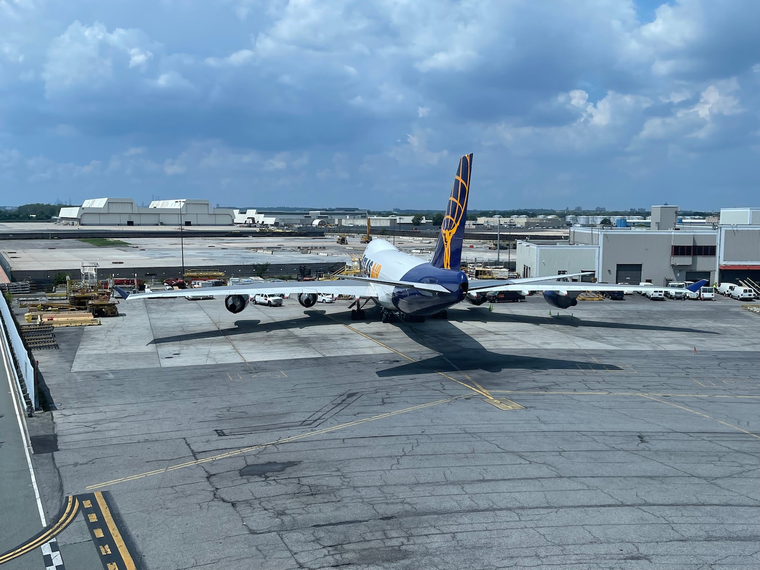 an airplane on the tarmac