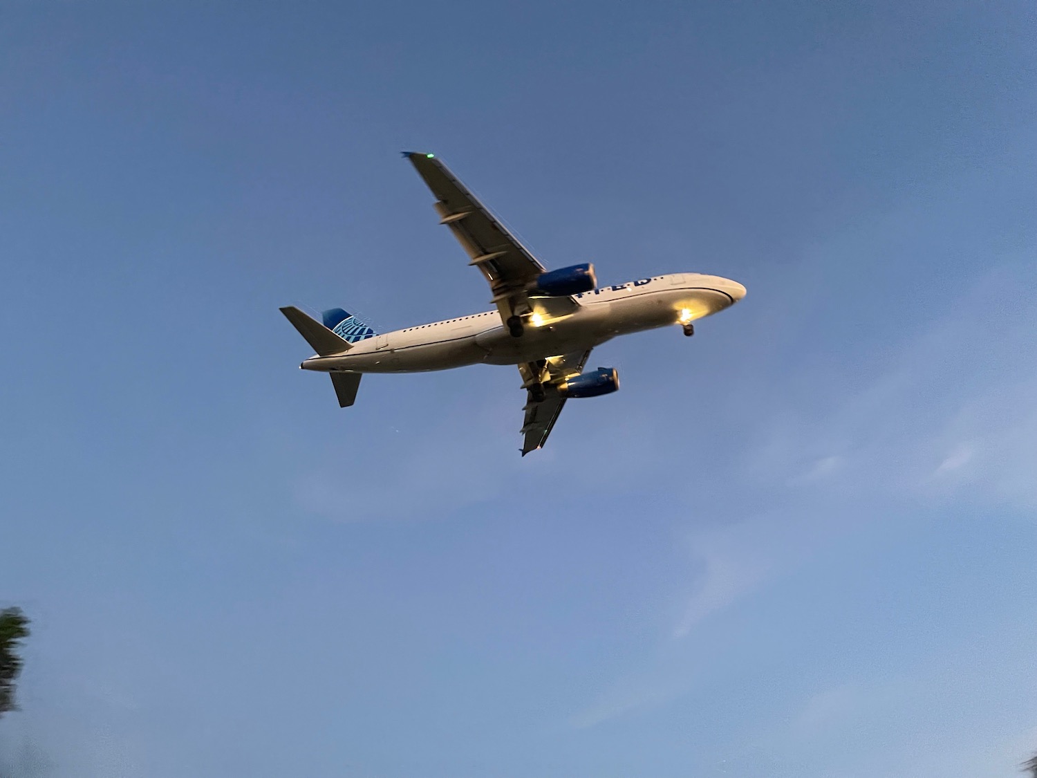 an airplane flying in the sky