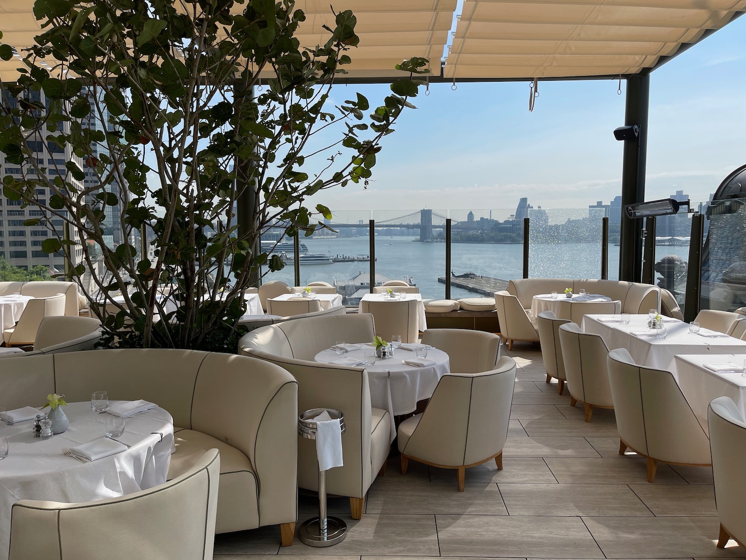 a restaurant with tables and chairs