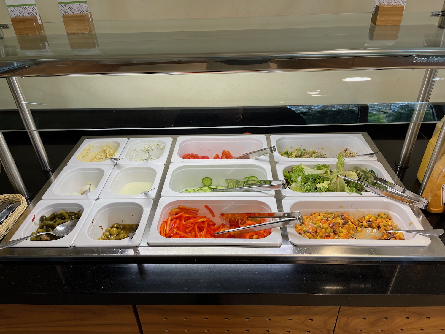 a tray of food on a counter