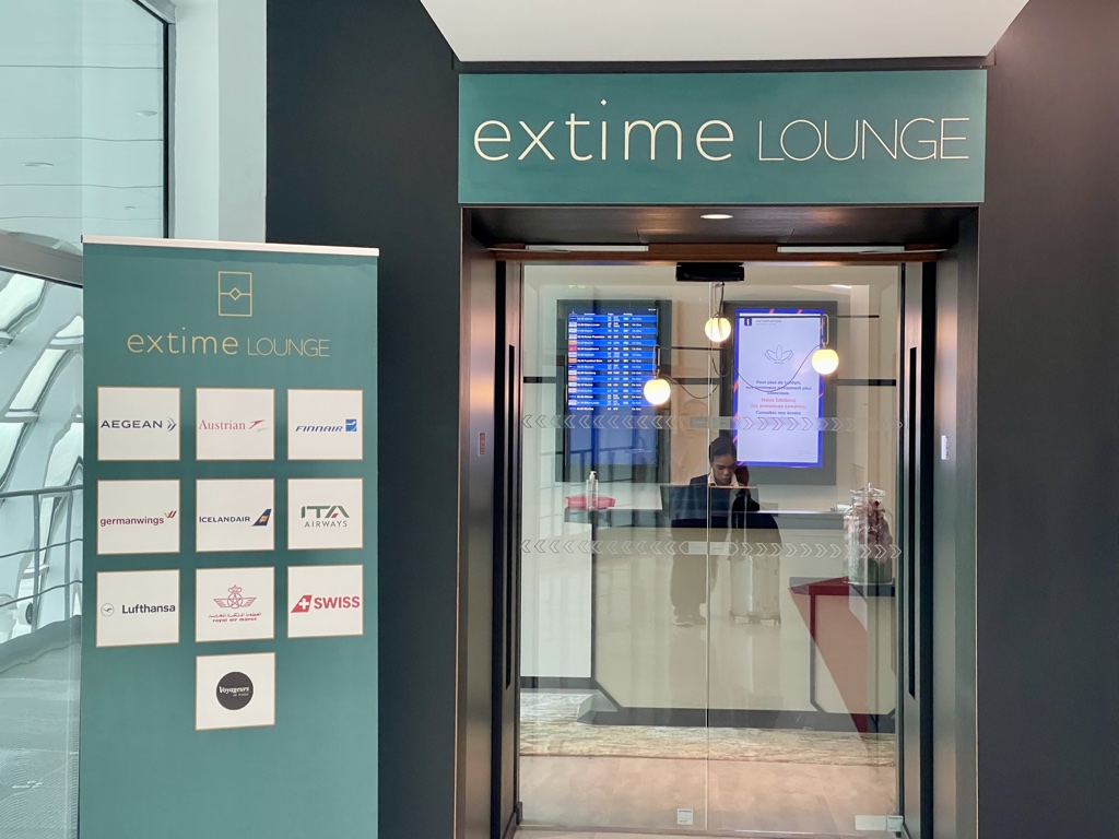 Extime lounge Paris CDG entrance