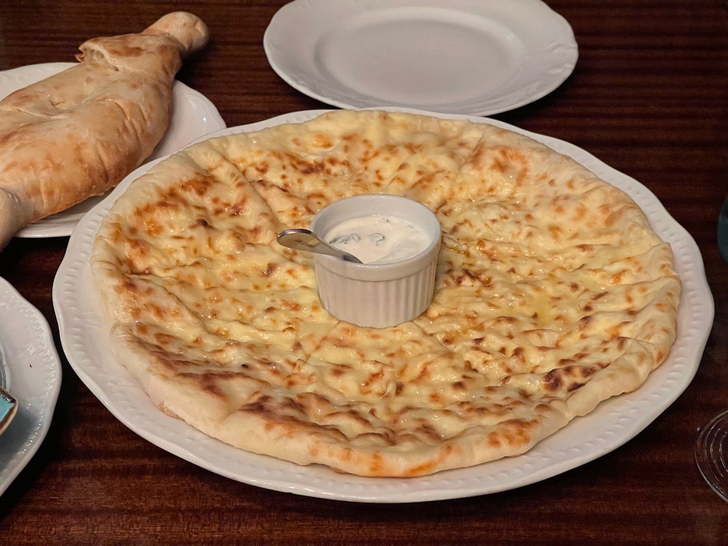 a plate of food on a table