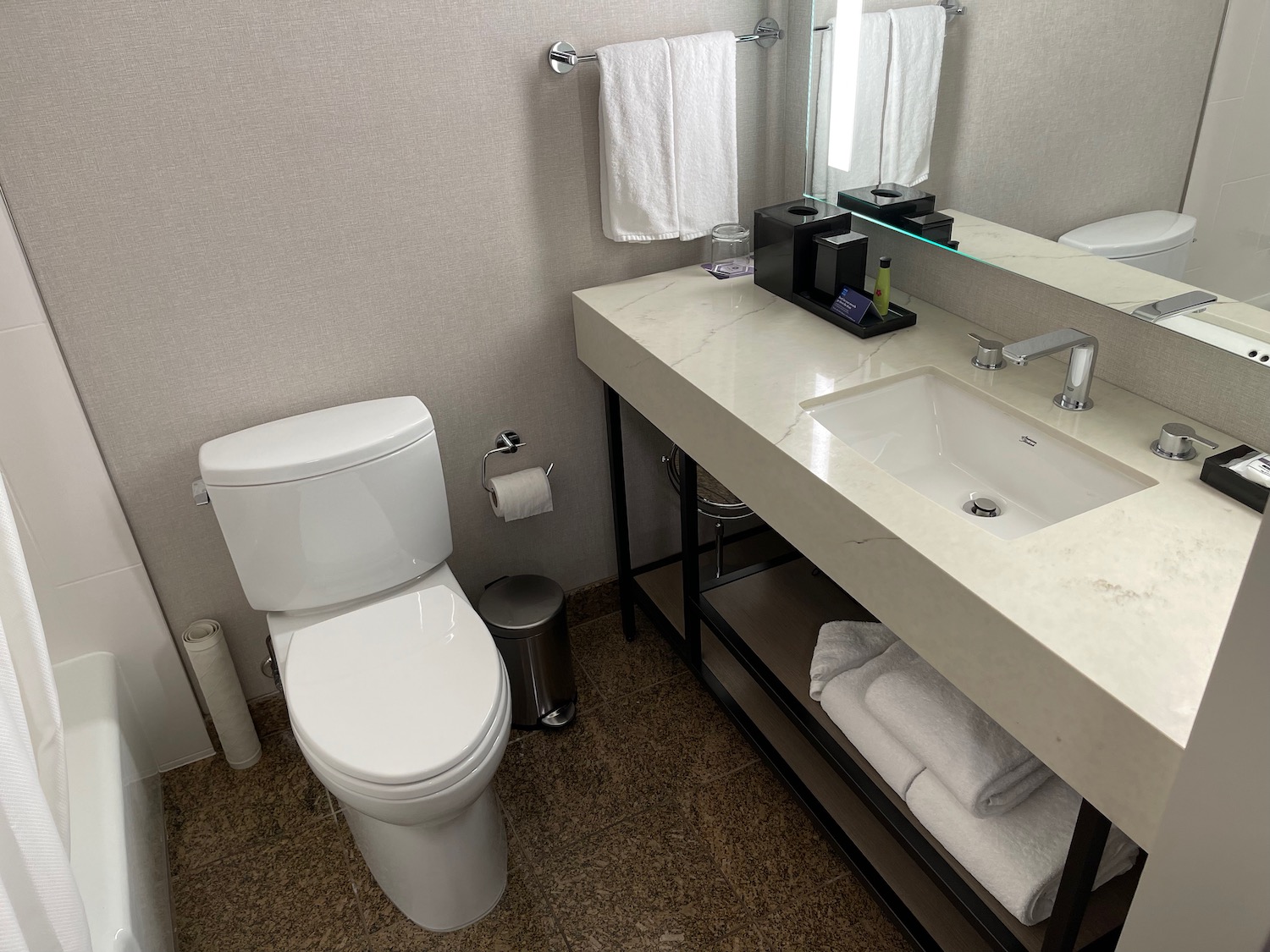 a bathroom with a sink and toilet