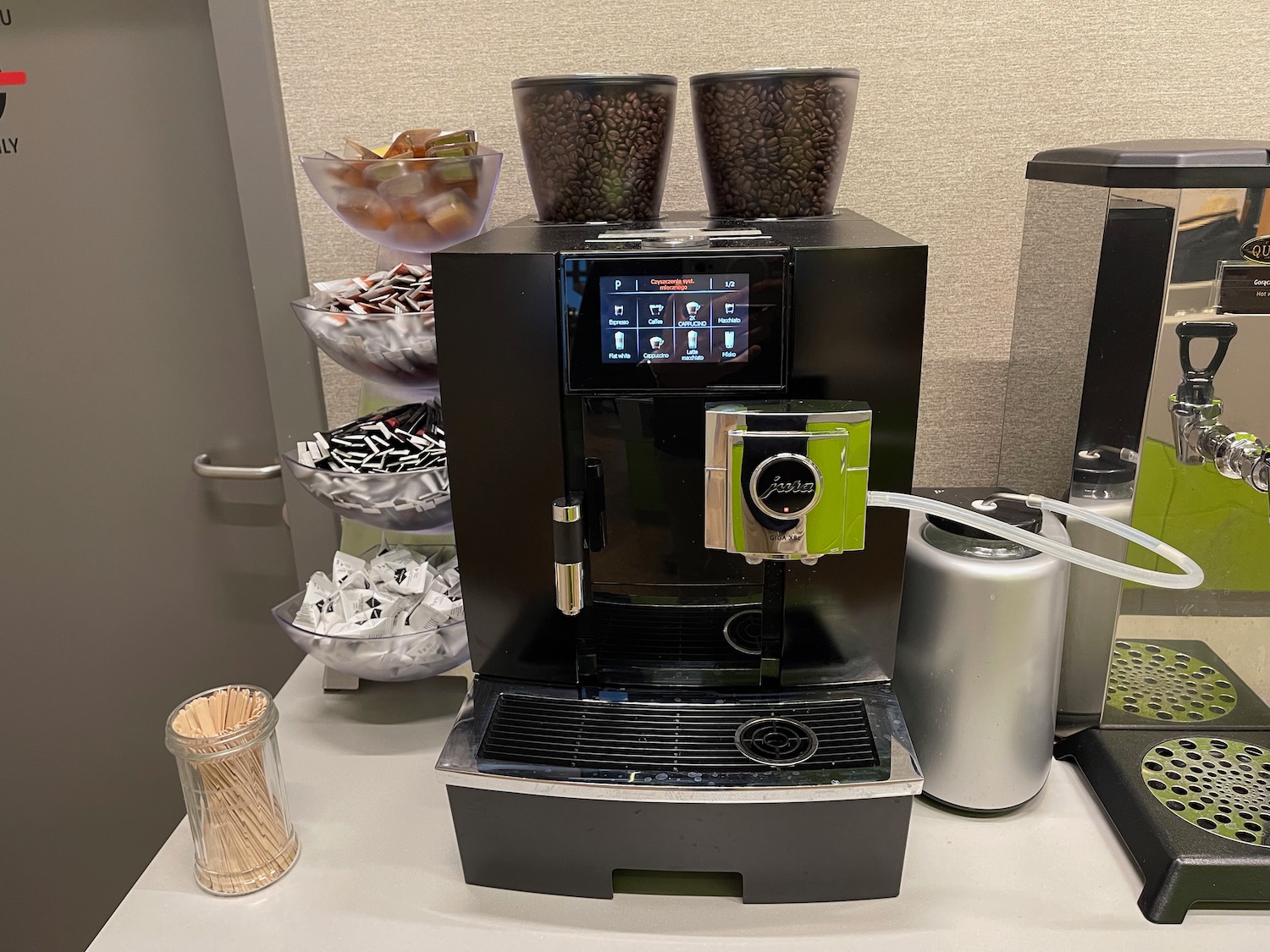 a coffee machine on a table