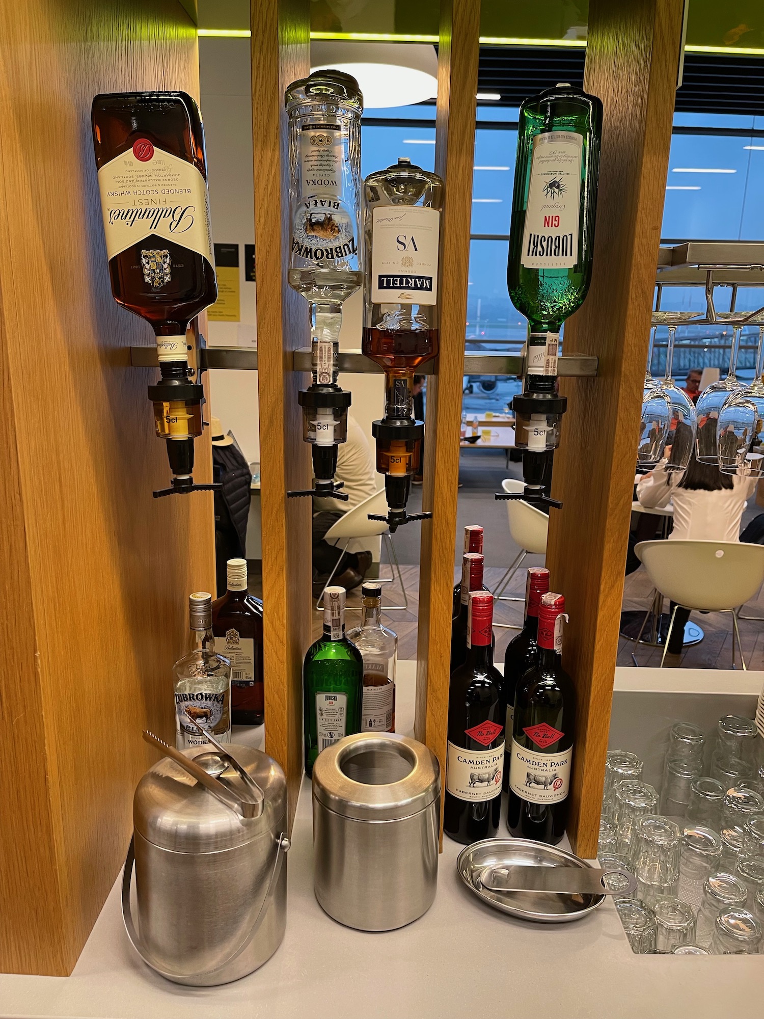 a group of bottles on a shelf