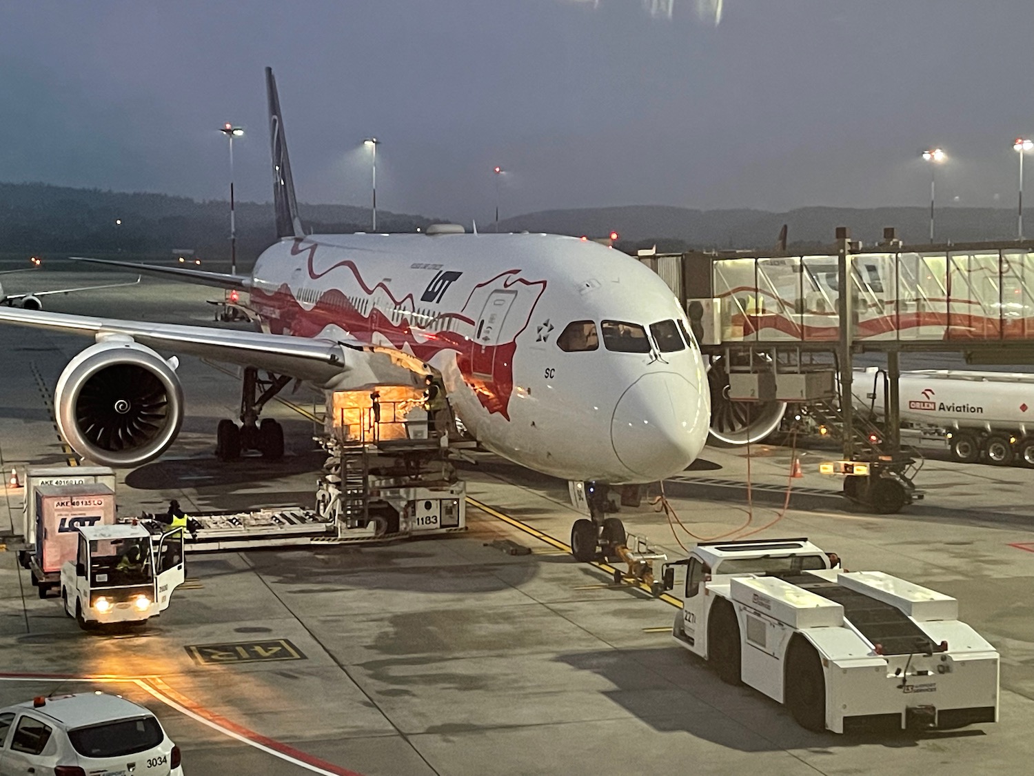 a plane at an airport