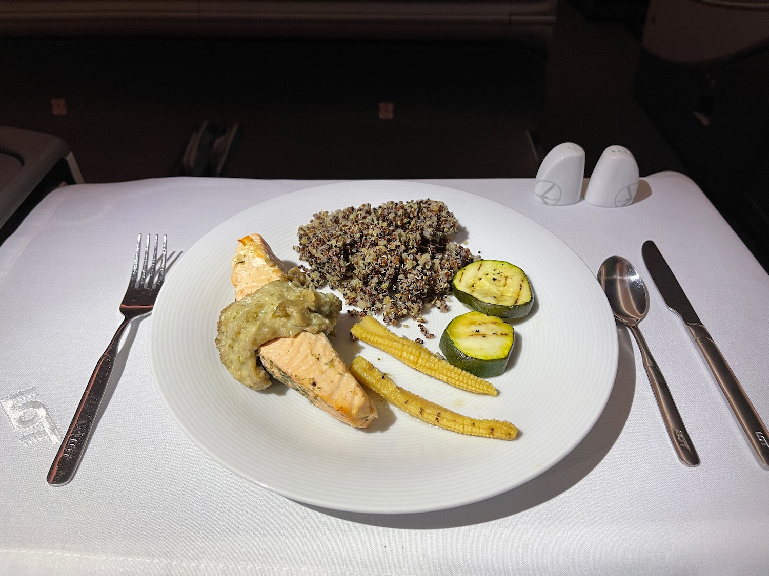 a plate of food on a table