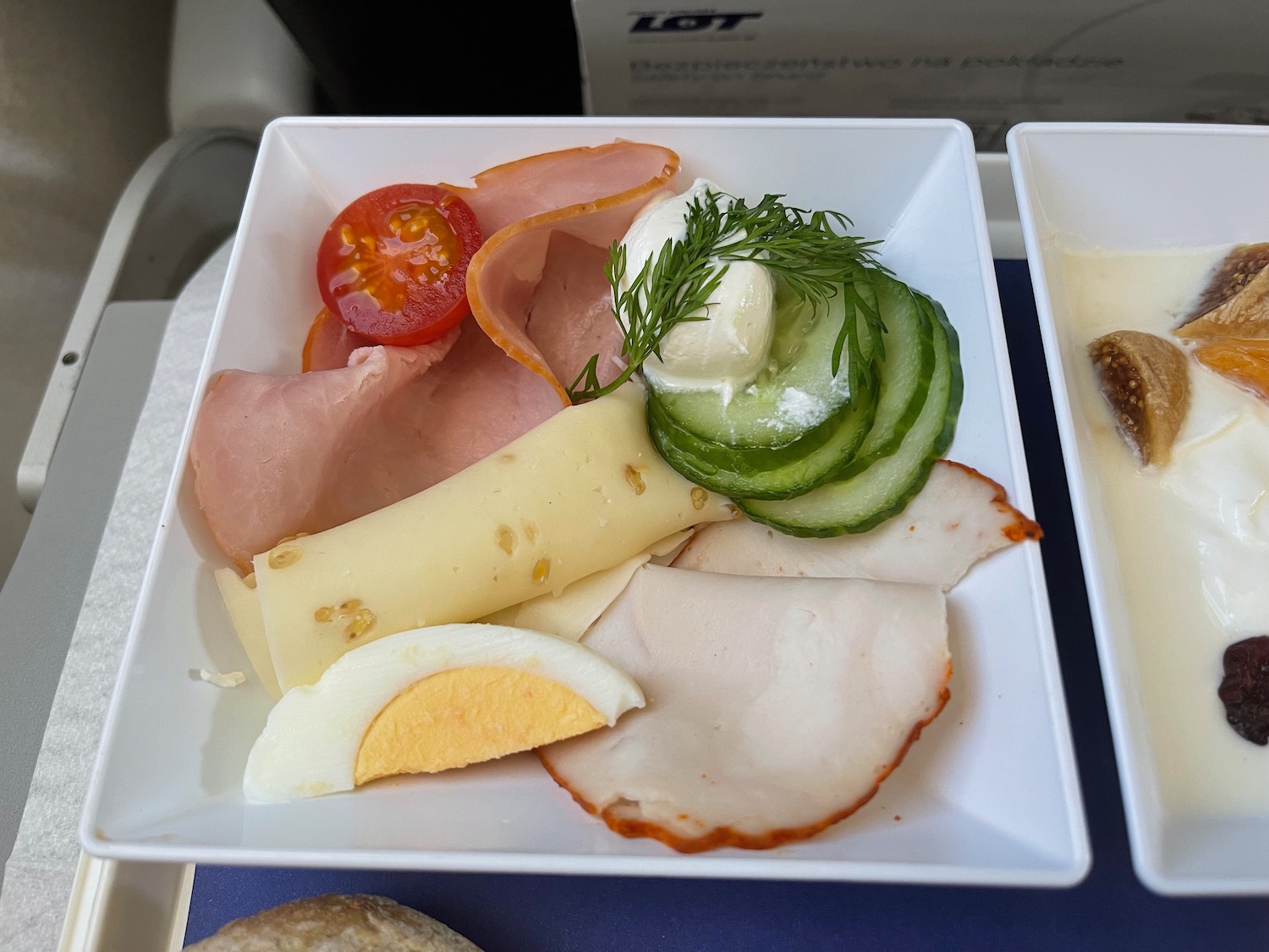 a plate of food on a table