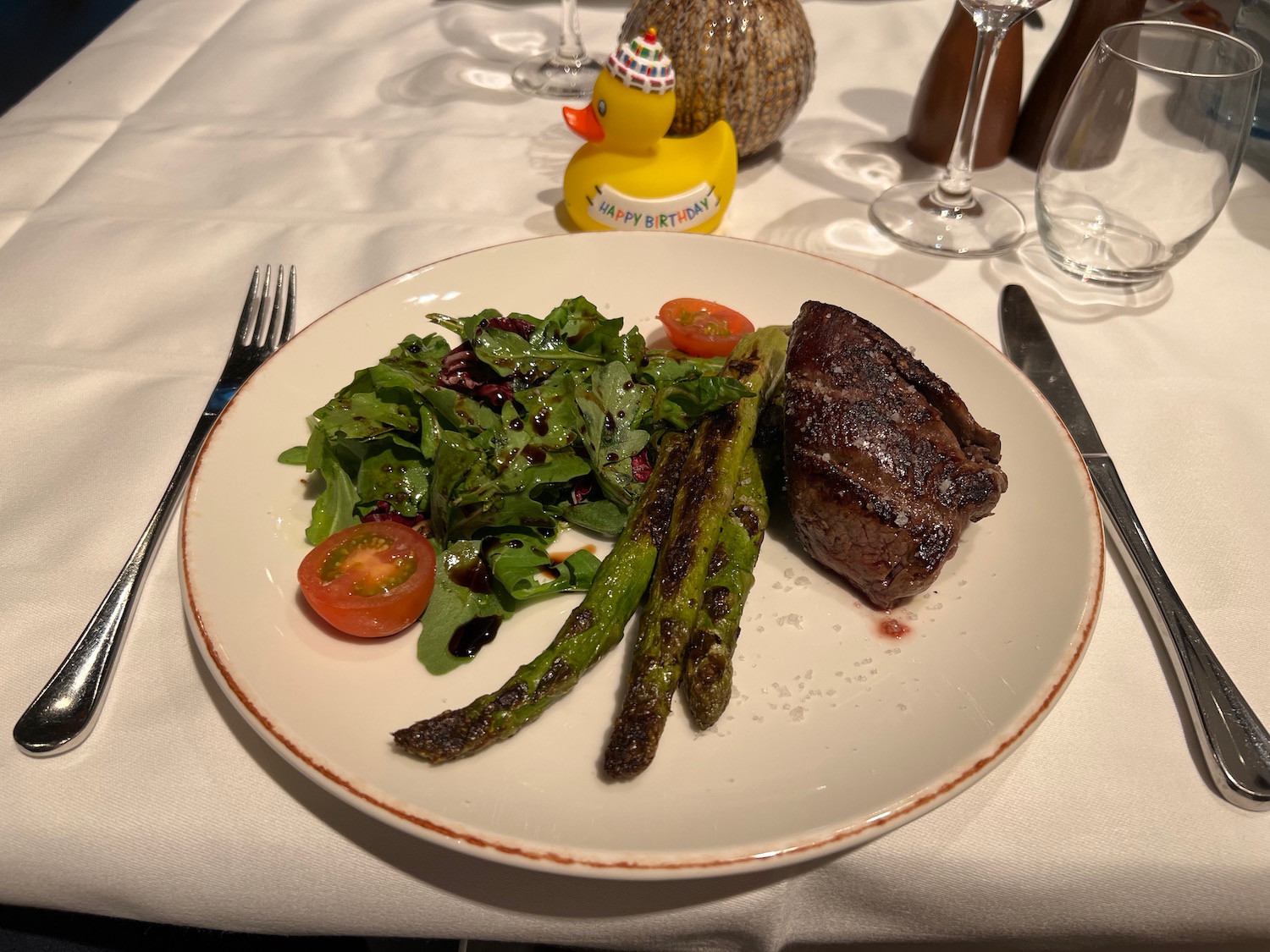 a plate of food on a table