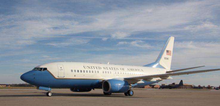 a plane on the ground