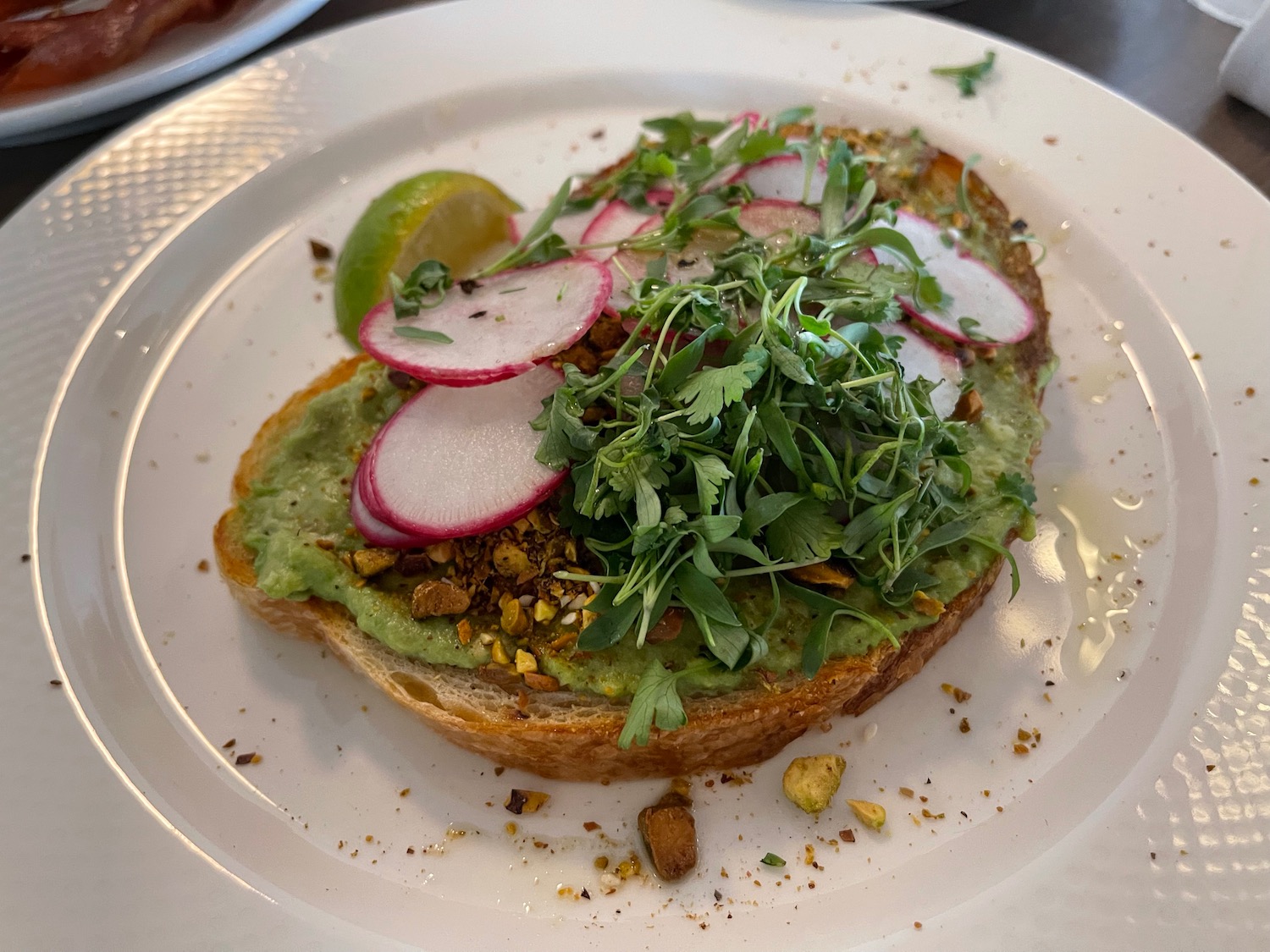 a plate of food on a table