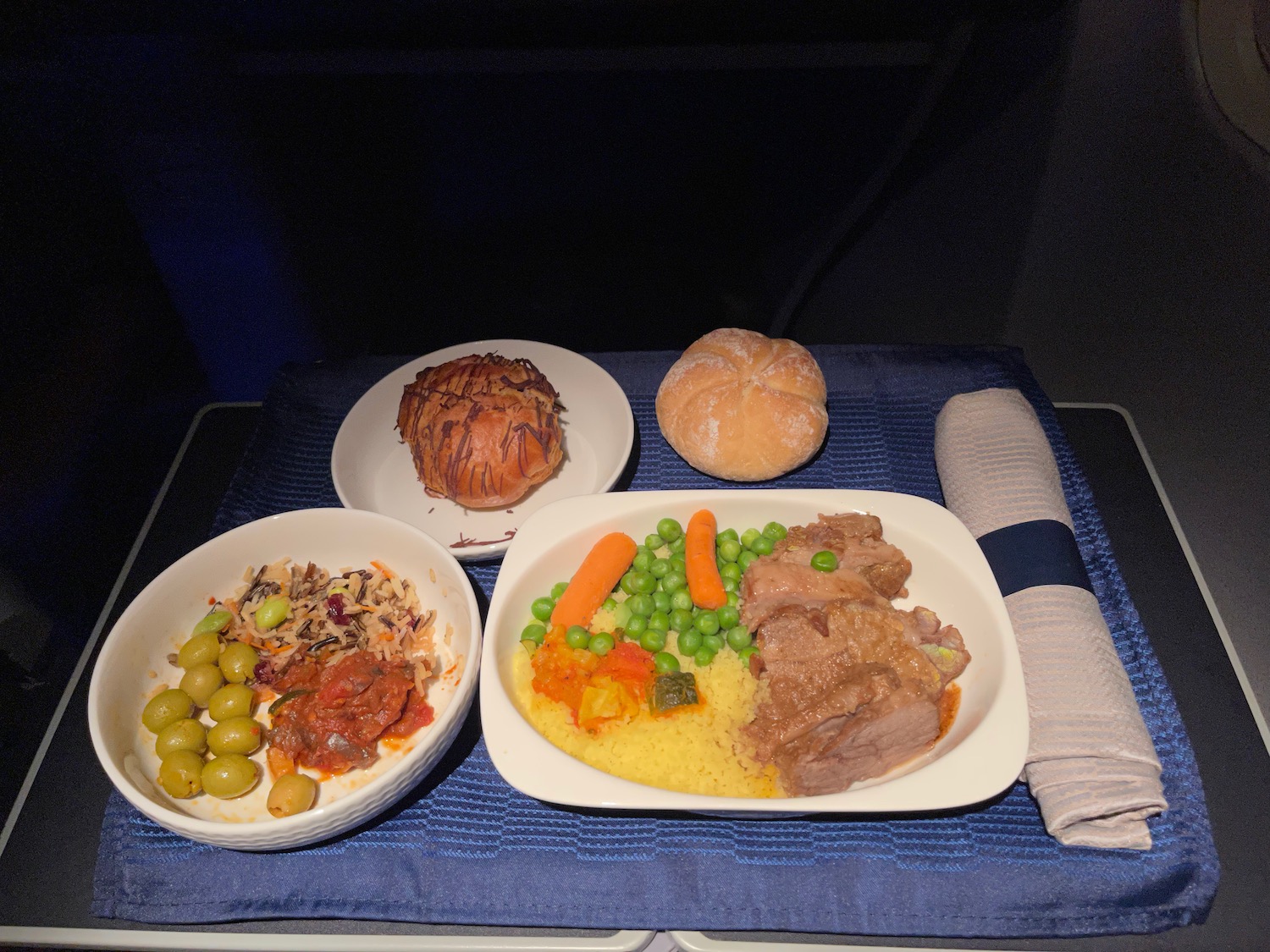 a plate of food on a table