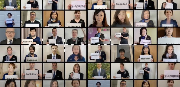 a collage of people holding signs