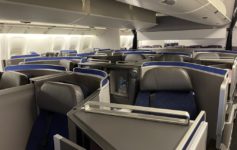 United Polaris cabin Washington Dulles Paris