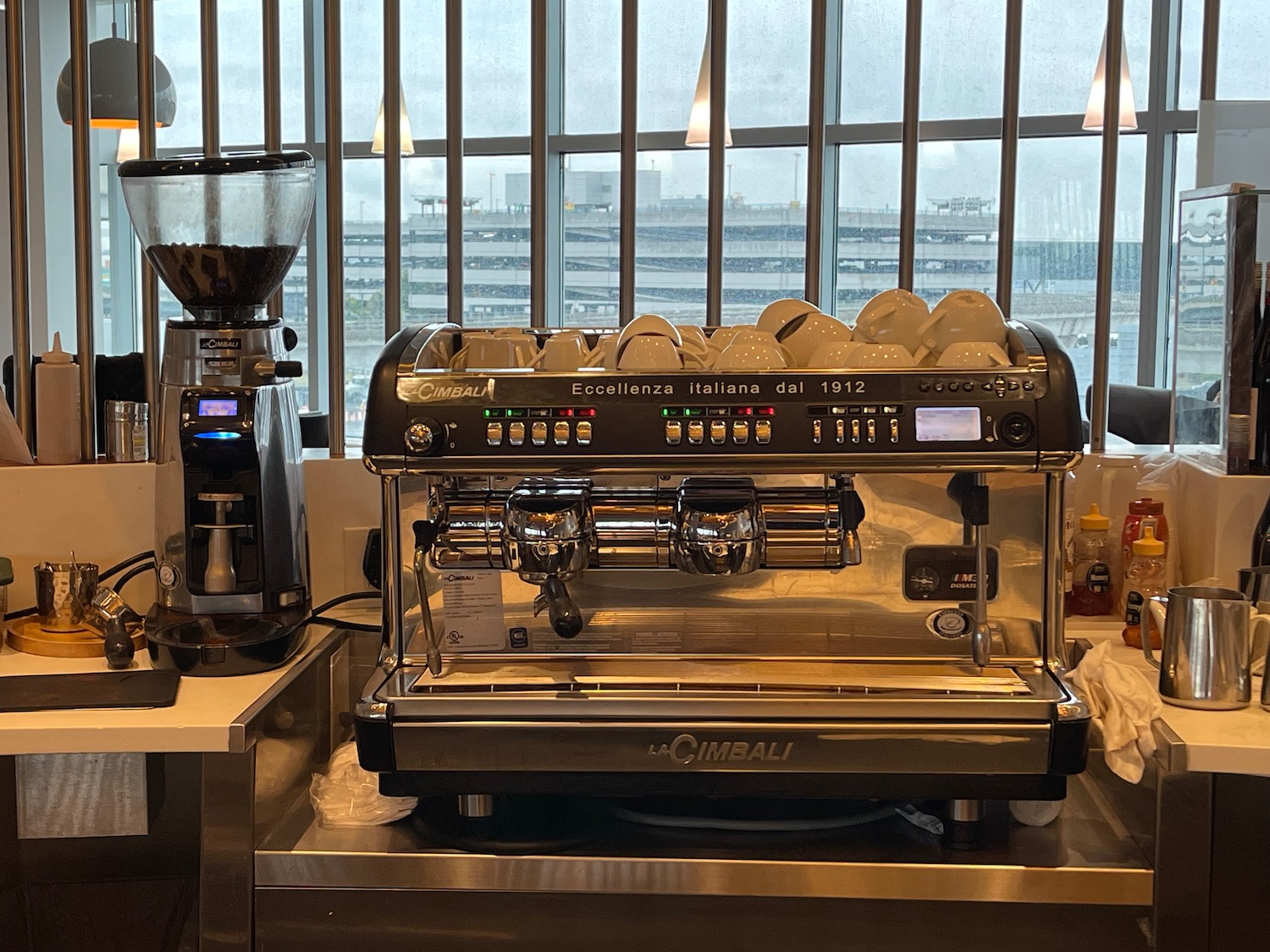 a coffee machine on a counter