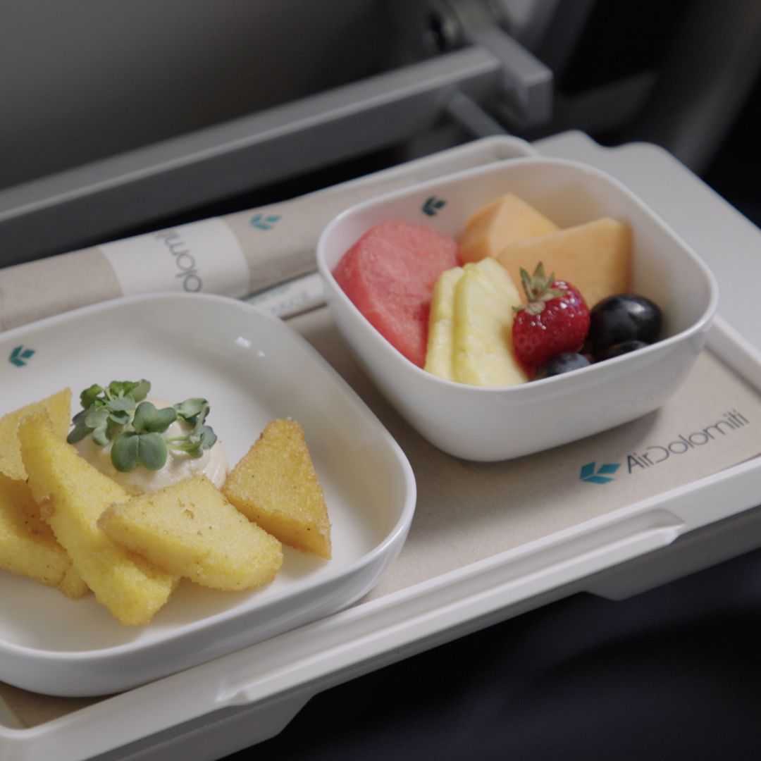 a tray of food on a tray