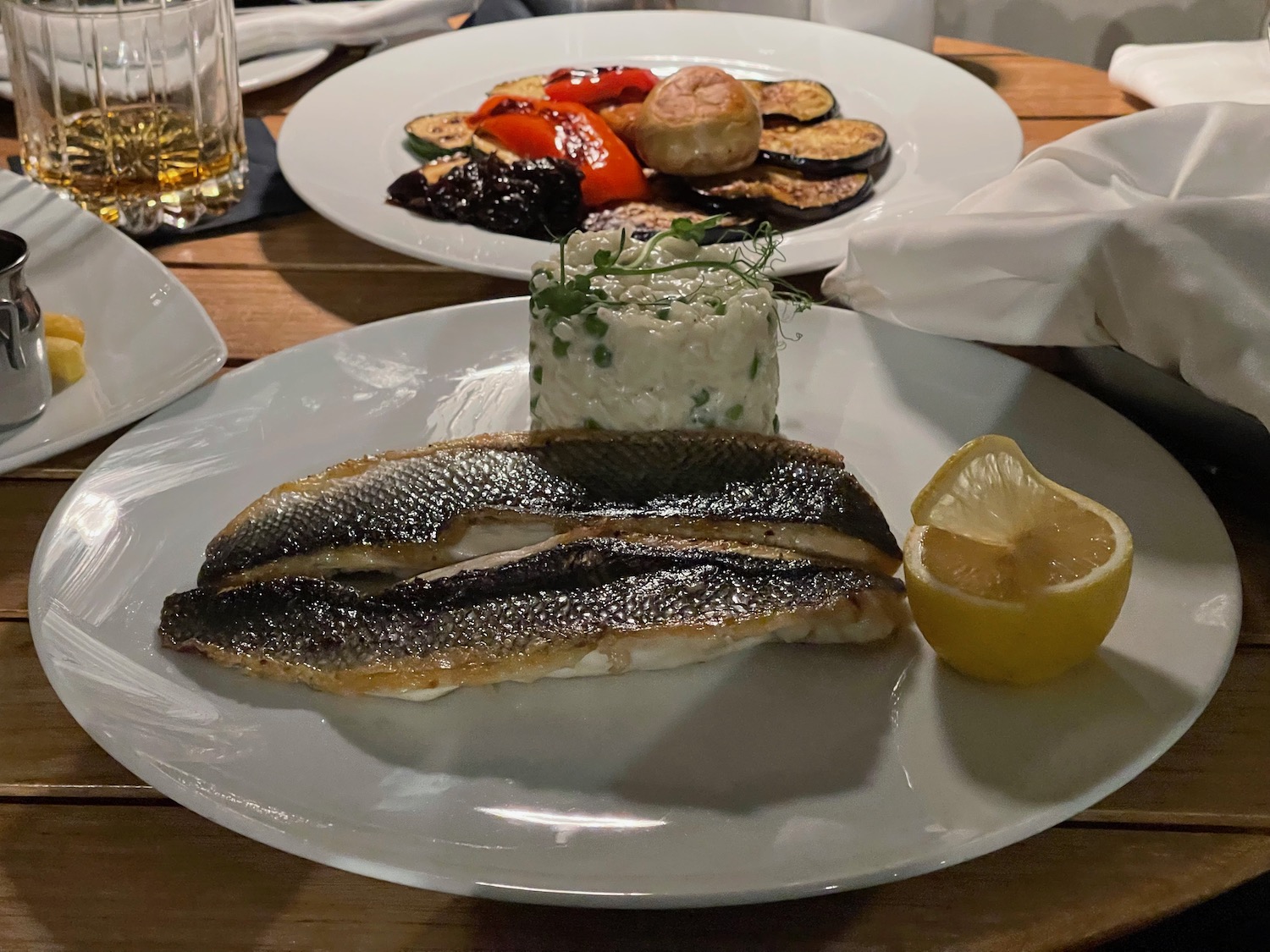 a plate of food on a table