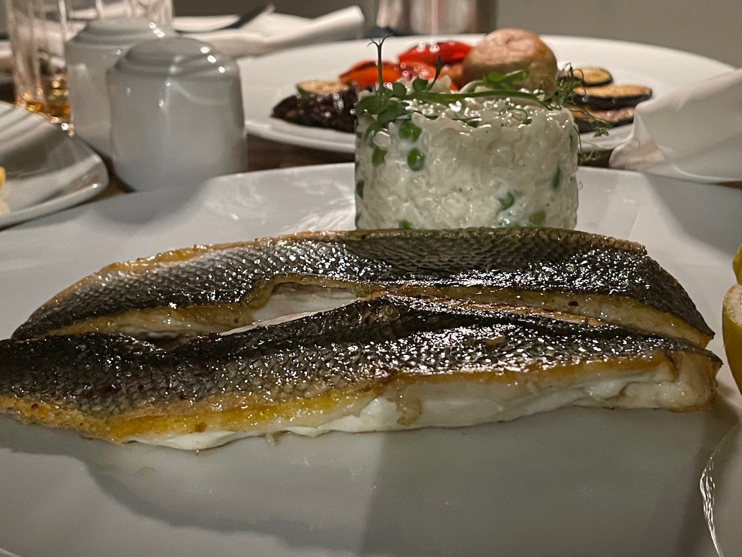 a plate of food on a table