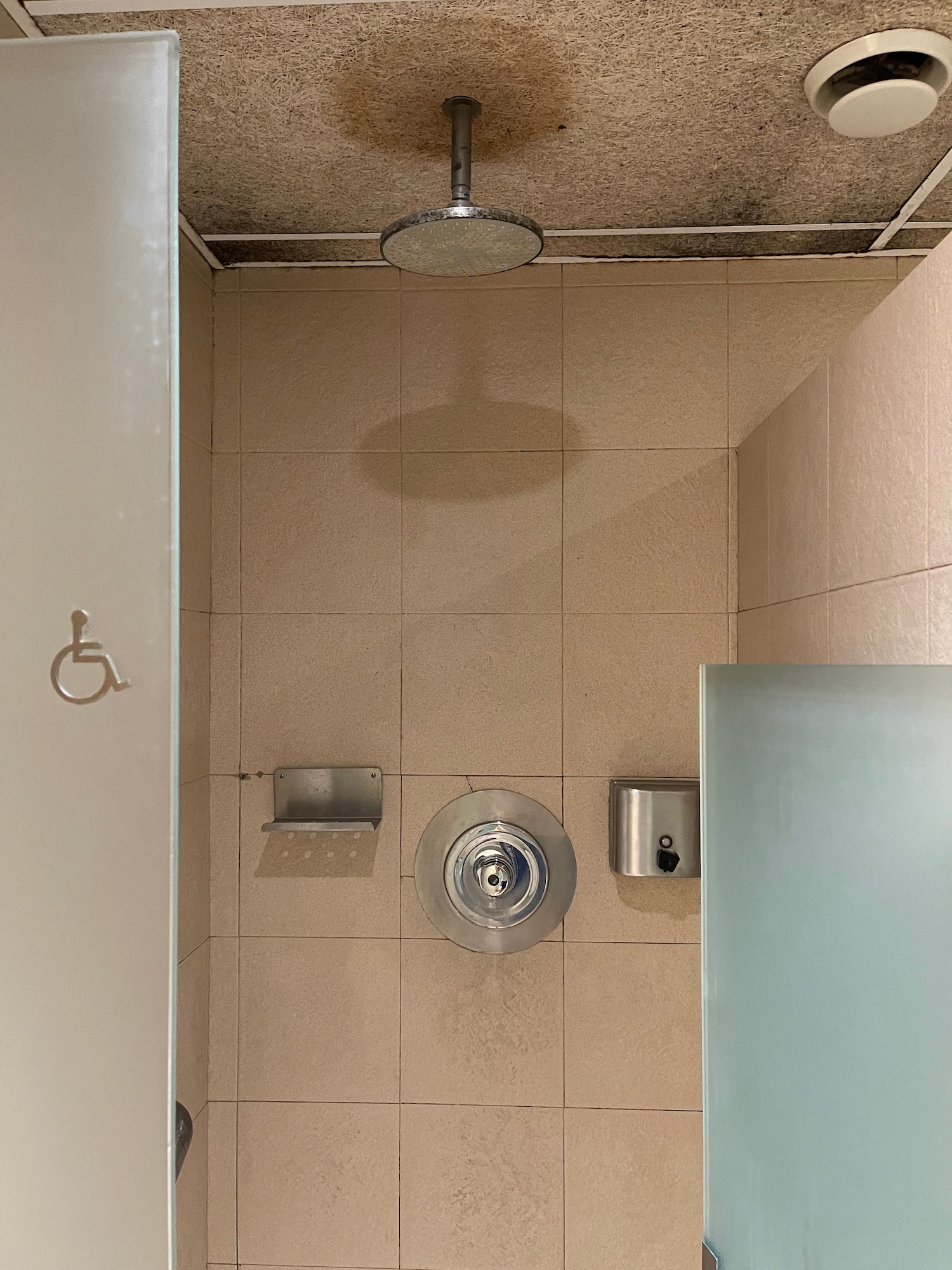 a shower in a bathroom