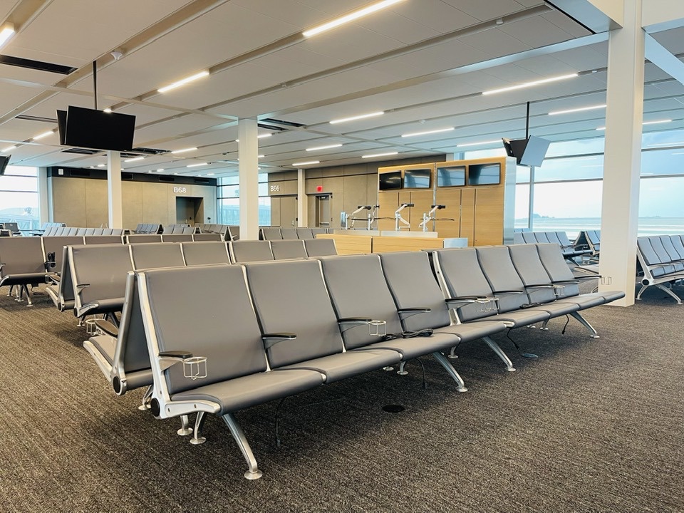 Kansas CIty Airport New Terminal boarding area Daniel Palen