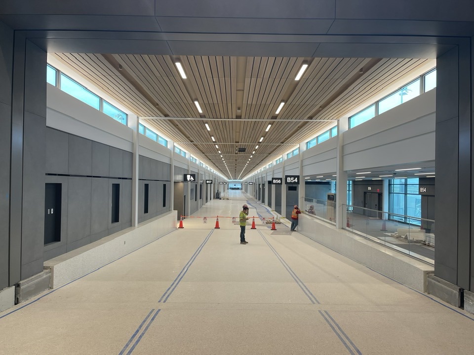 Kansas CIty Airport New Terminal corridor Daniel Palen