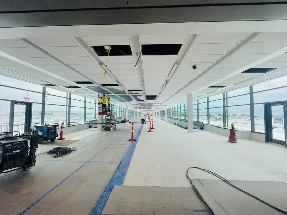 Kansas CIty Airport New Terminal moving walkway Daniel Palen