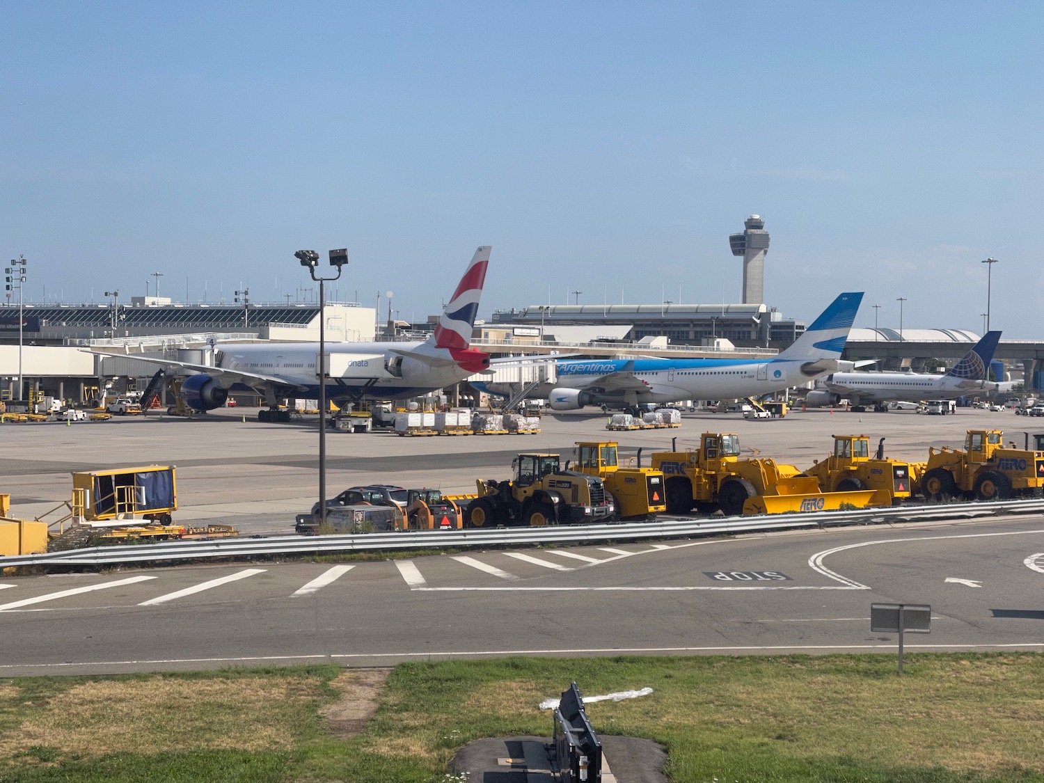 airplanes at an airport