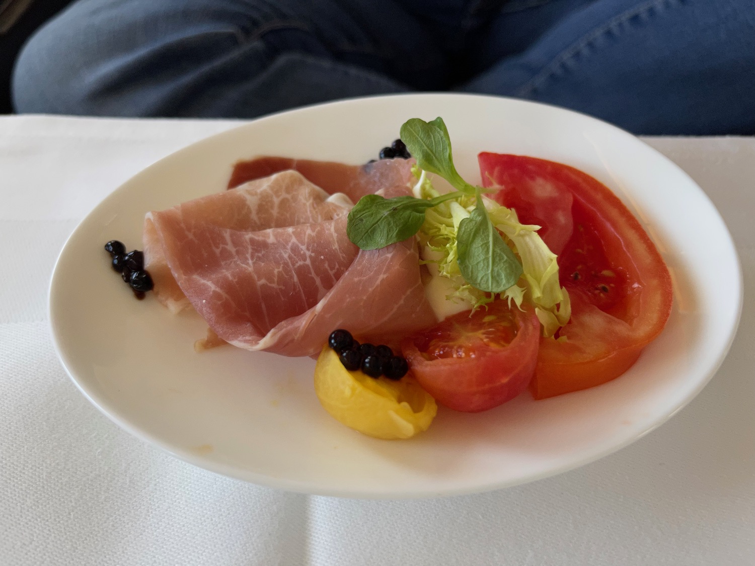 a plate of food on a table