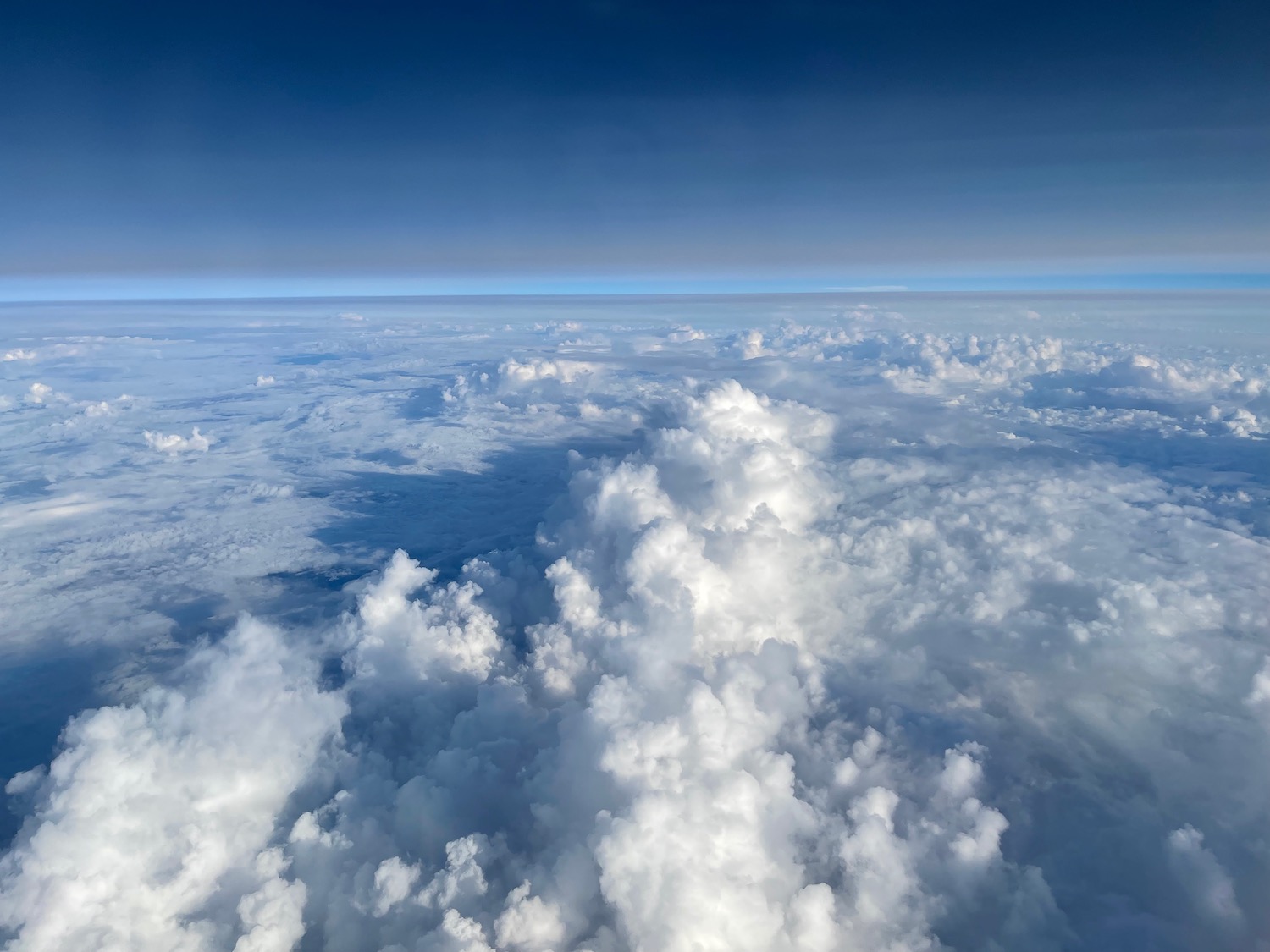 clouds and sky above the clouds