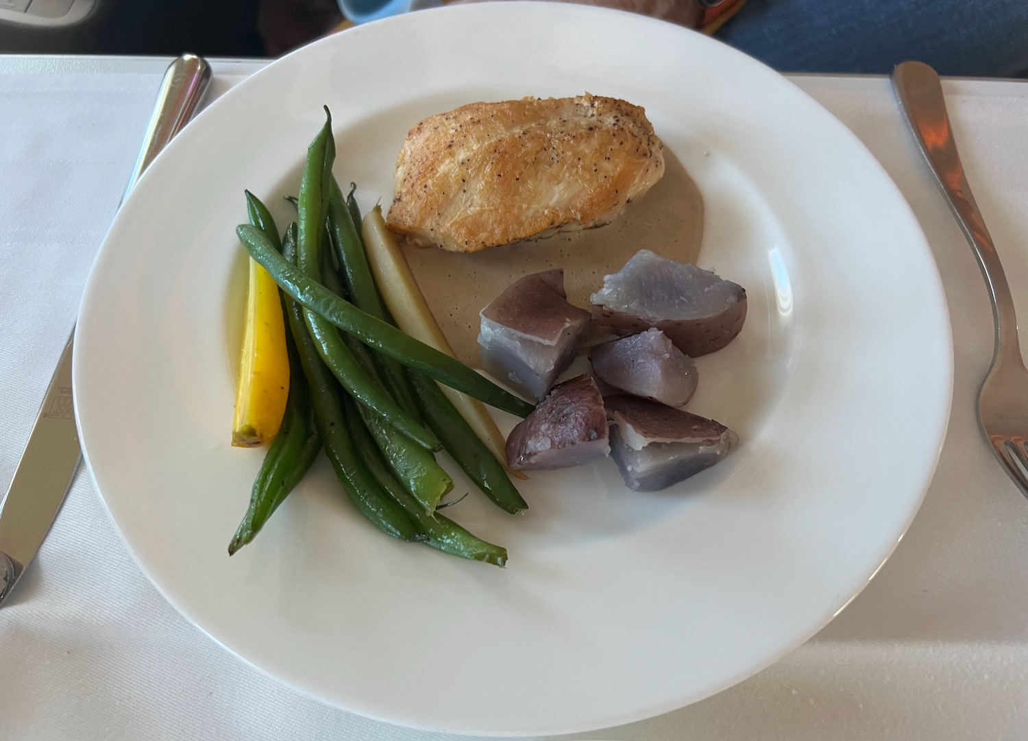 a plate of food on a table