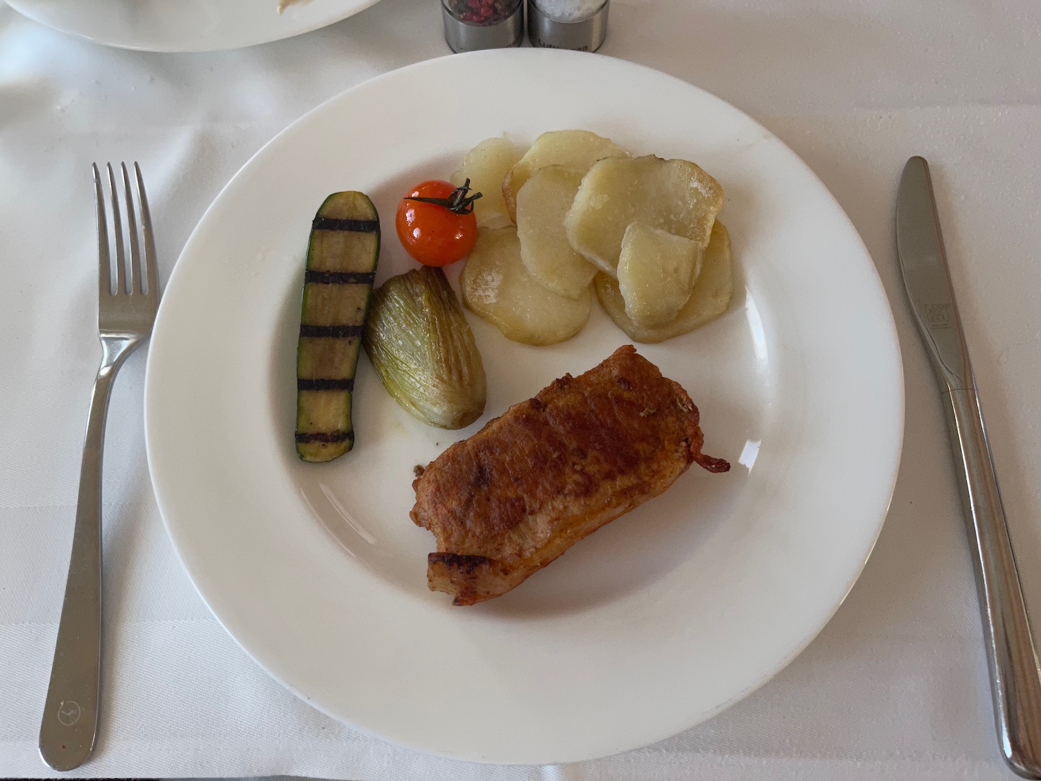 a plate of food on a table