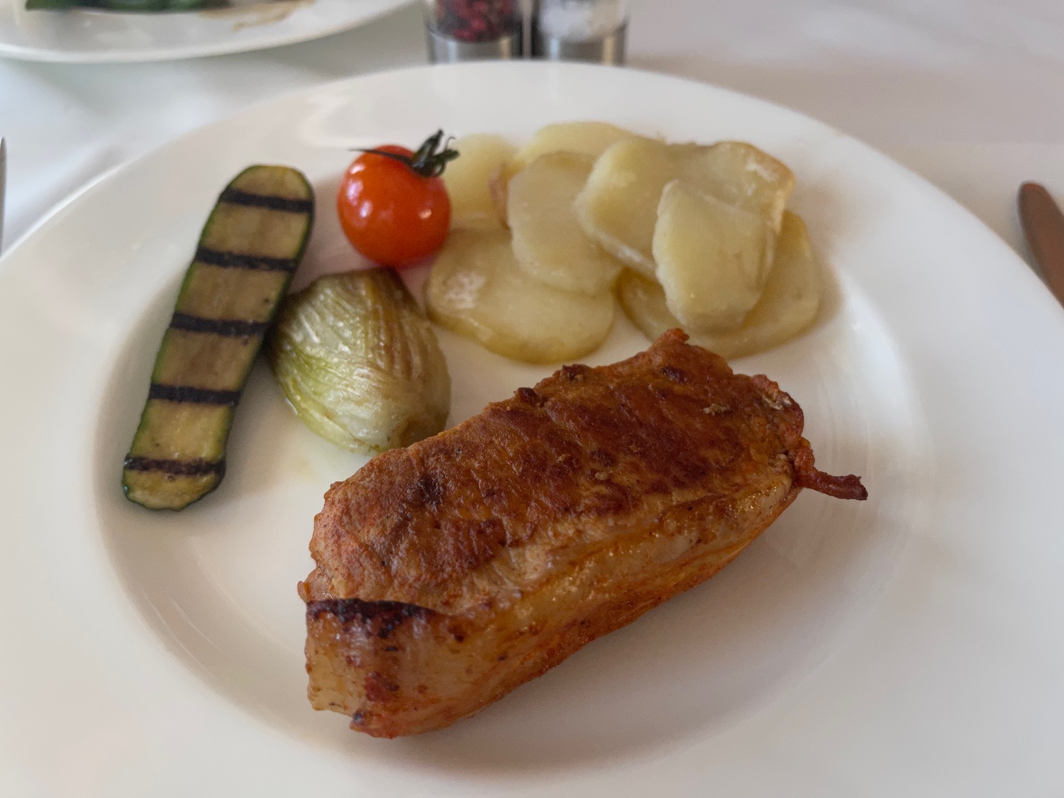 a plate of food on a table