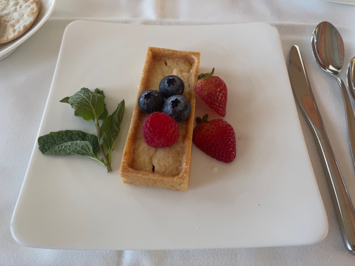 a plate with fruit on it