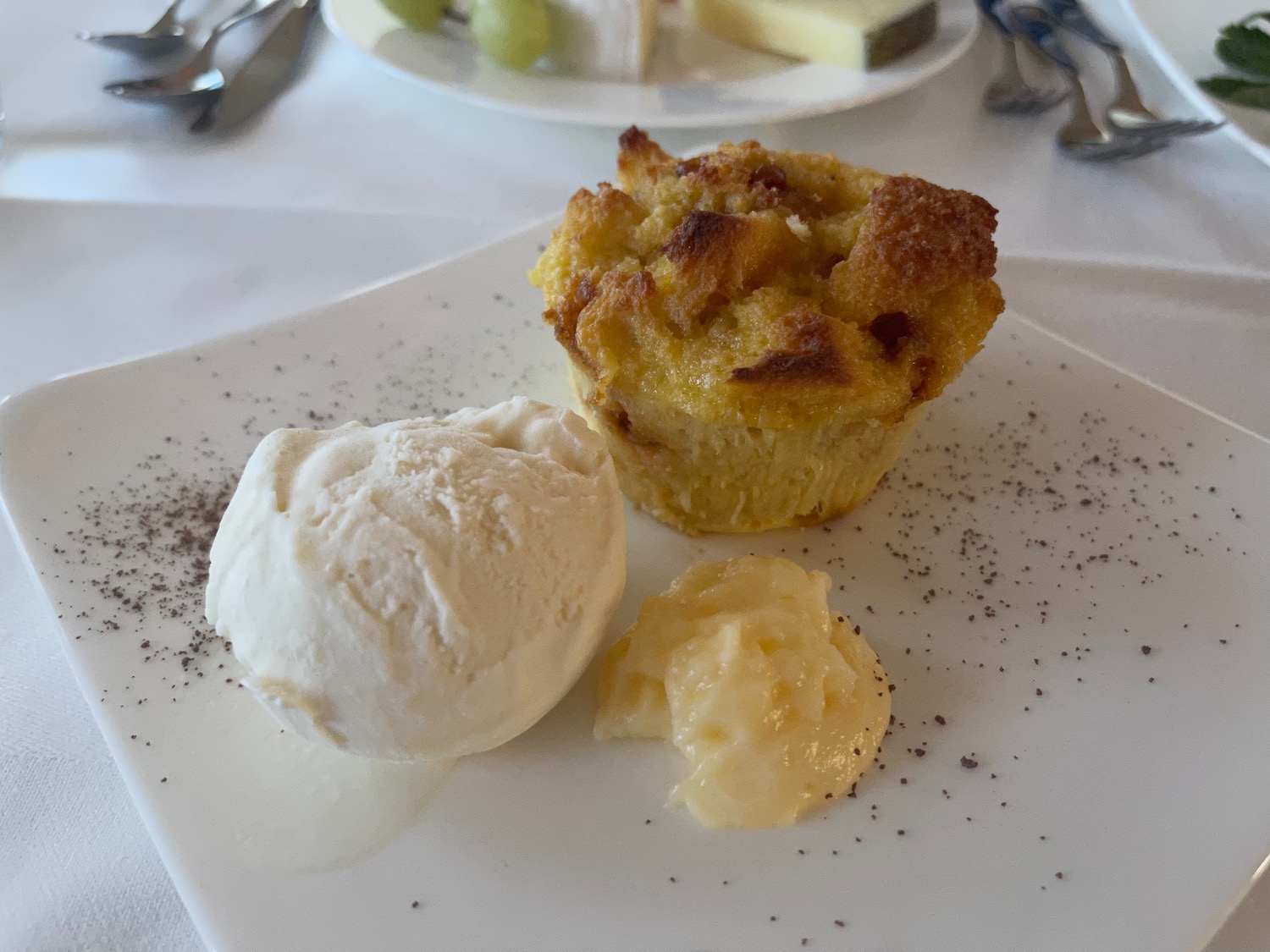 a plate of food on a table