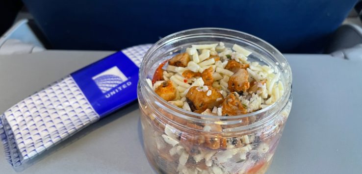 Southwest Chicken Salad Shaker United Airlines