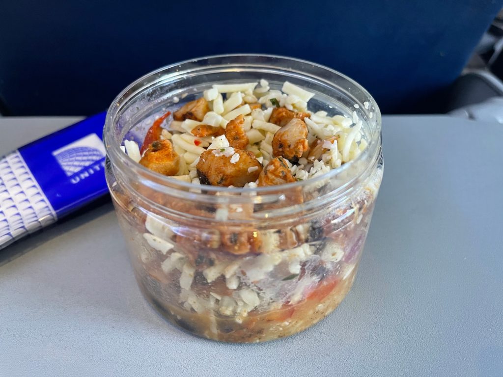 Southwest Chicken Salad Shaker On United Airlines Live and Let's Fly