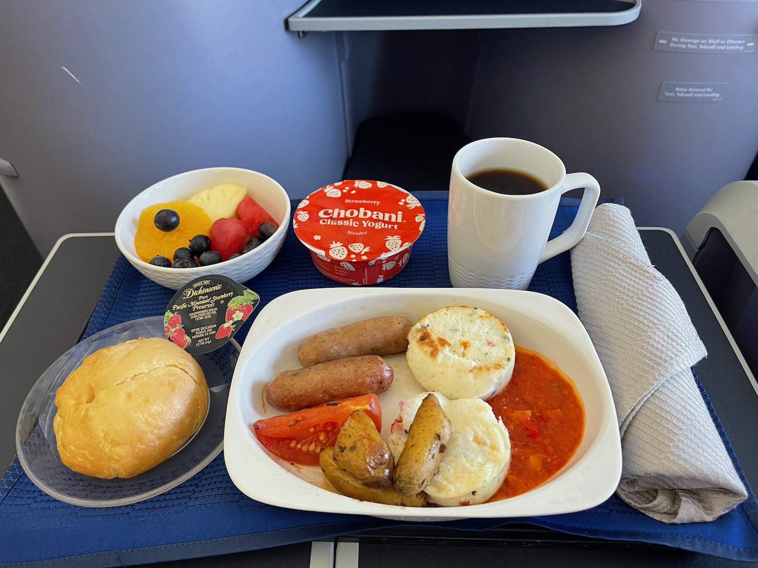 a tray of food on a tray