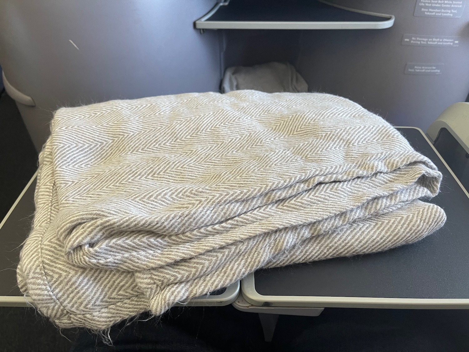 a blanket on a table