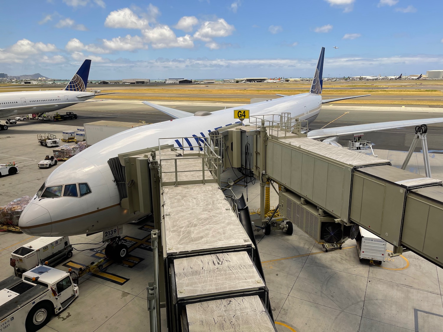 an airplane at an airport