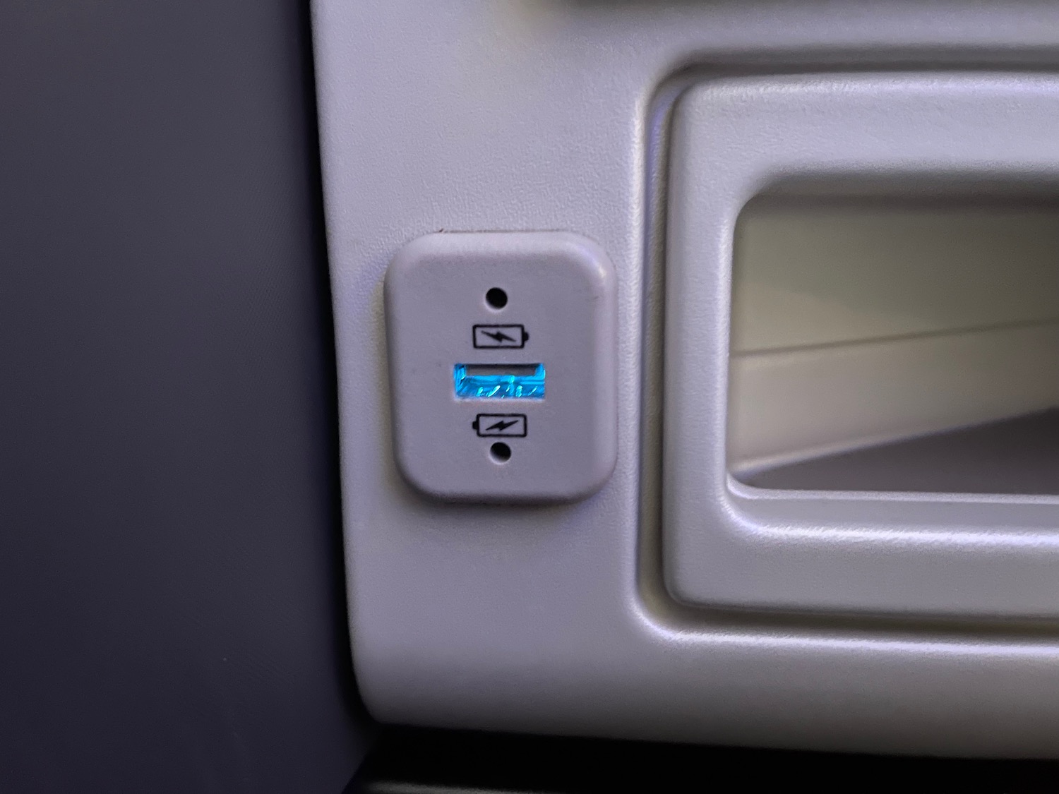 a usb port on a car