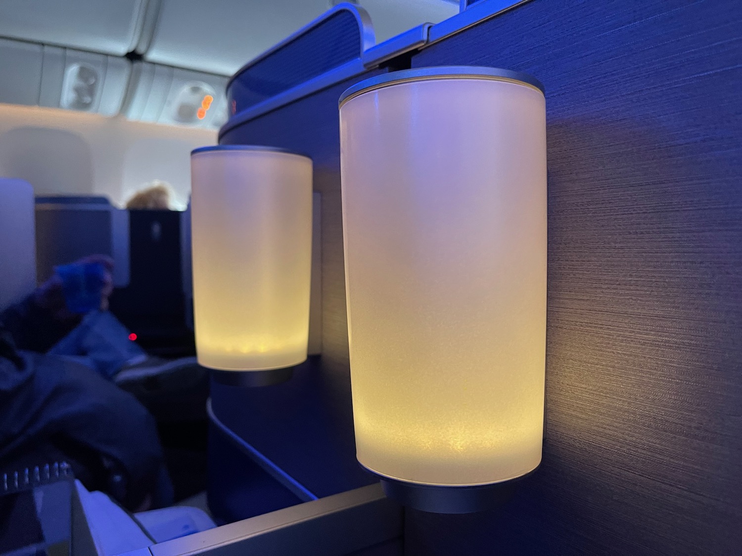 a pair of lights on a plane