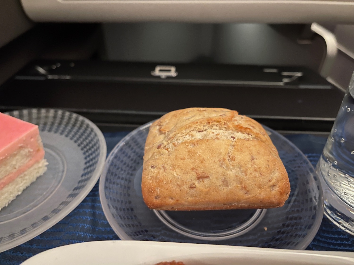 a piece of bread on a plate