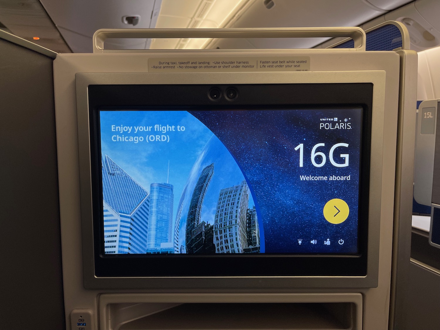 a screen on a plane