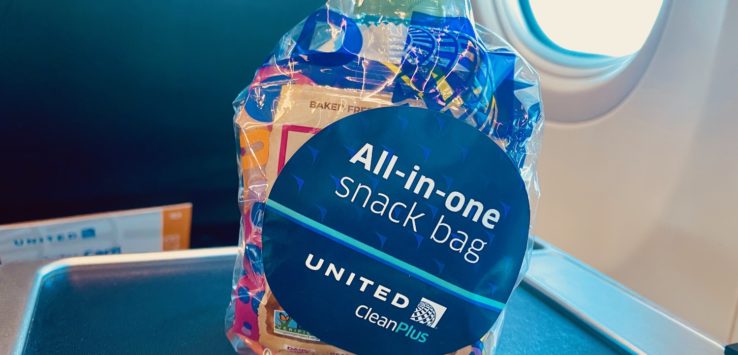 United Airlines All-In-One Snack Bag